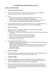 Complaints Procedure