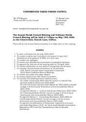 19th May 2026 Annual Parish Council Meeting & Ordinary Meeting