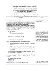 Notice of Public Rights re. Accounts Year Ending 31st March 2026
