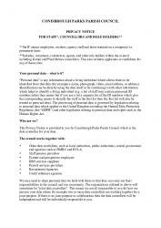 Privacy Notice for Staff, Councillors and Role Holders
