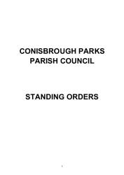 Standing Orders